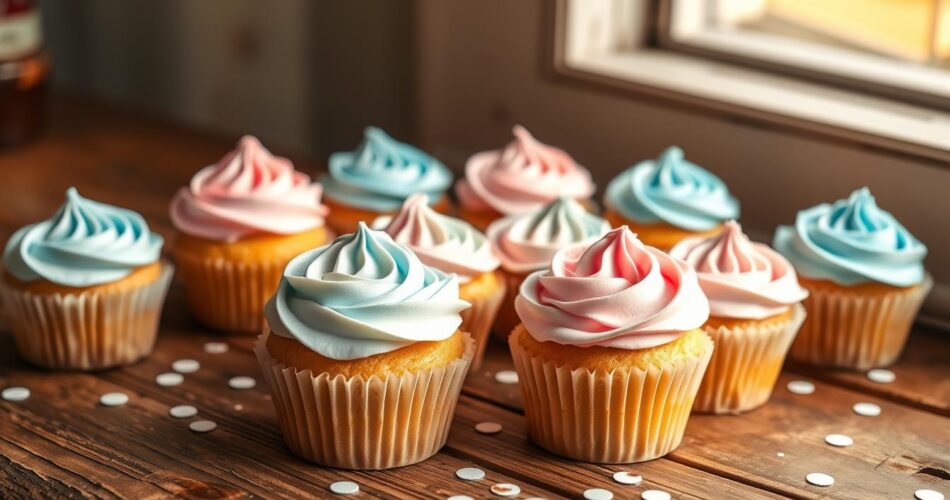 gender reveal cupcakes​