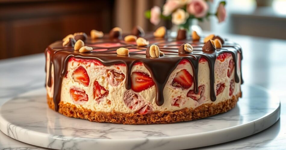 snickers strawberry cheesecake​