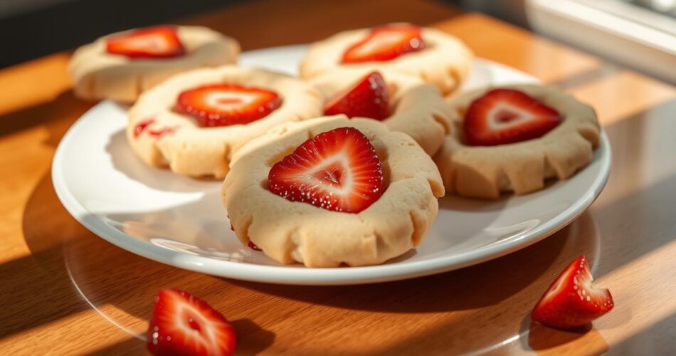 strawberry cheesecake cookies​