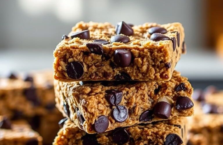 Best Chocolate Chip Granola Bars with Oatmeal