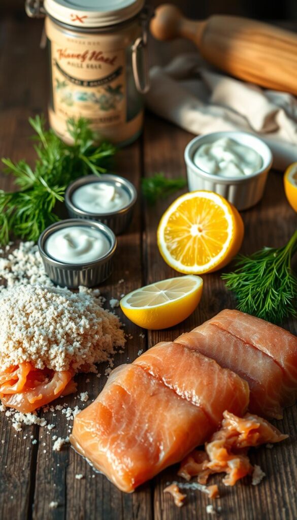 Essential Ingredients for Salmon Cakes Essential Ingredients for Salmon Cakes