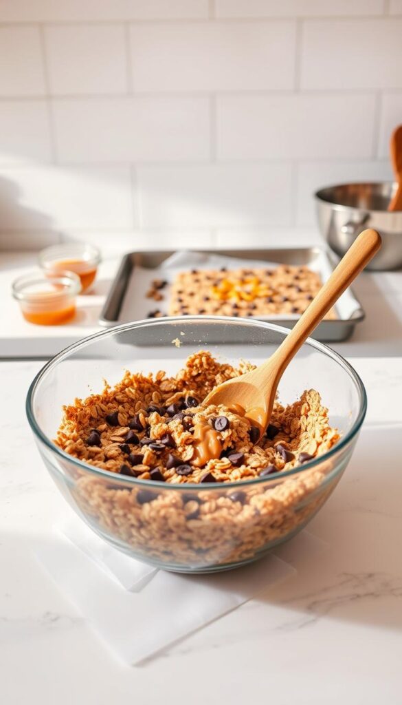Preparing Chewy Granola Bars Preparing Chewy Granola Bars