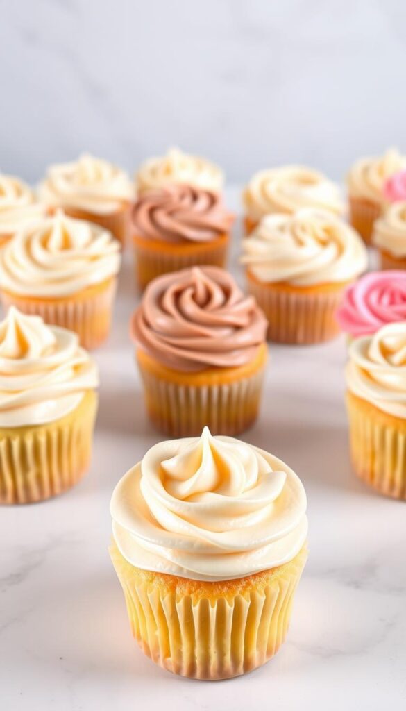 Vanilla Cupcakes frosting Vanilla Cupcakes frosting