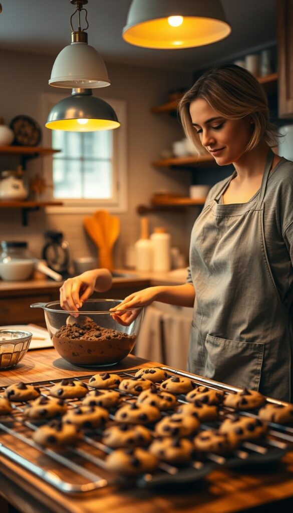 baking chocolate chip cookies baking chocolate chip cookies