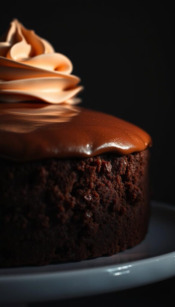 chocolate cake with frosting chocolate cake with frosting
